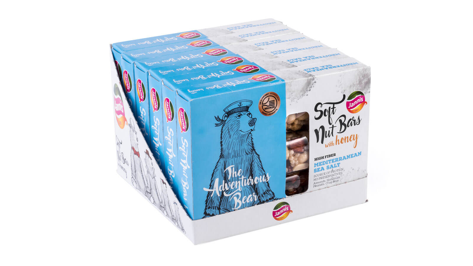 Jannis Soft Nut Bars with Honey Fitness Muscle Shop